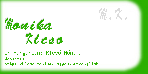 monika klcso business card